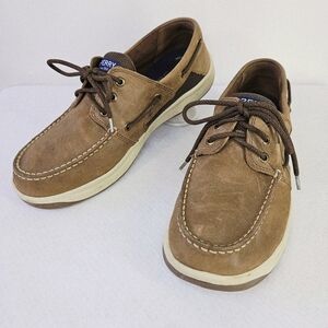 Sperry Top-Siders Men's 11 Boat Shoes Billfish 3-Eye Brown Leather Non-Marking